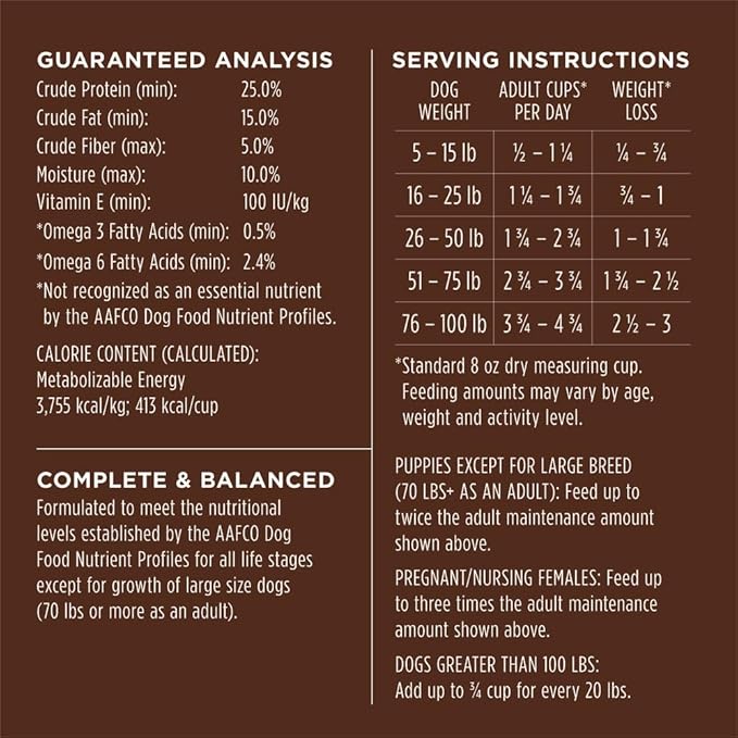 Instinct Be Natural, Natural Dry Dog Food, Raw Coated Kibble - Real Beef & Barley, 4.5 lb. Bag