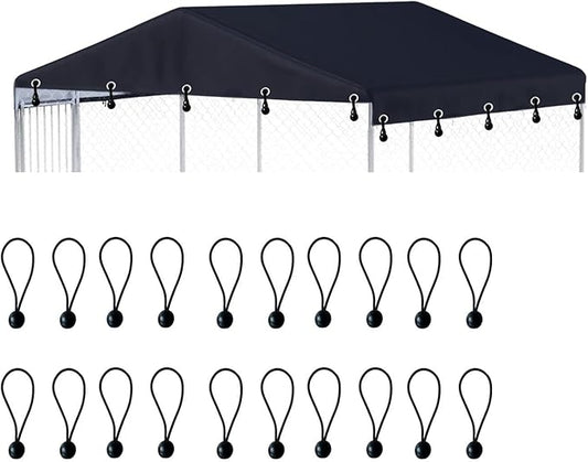 79" x 79" Outdoor Dog Kennel Cover Made of 600D Waterproof Oxford Cloth- Black （6.7'W x 6.7'L） Replacement Covers（Sold only Kennel Cover Without Frame）