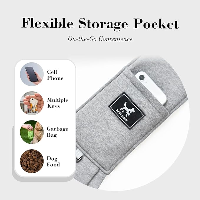 Dog & Cat Carrier Sling, Adjustable Soft Padded Shoulder Puppy Carrier, Hands-Free Dog Carrier Bag with Double Safety Buckles Premium Material for Outdoor Travel (Light Gray, M)