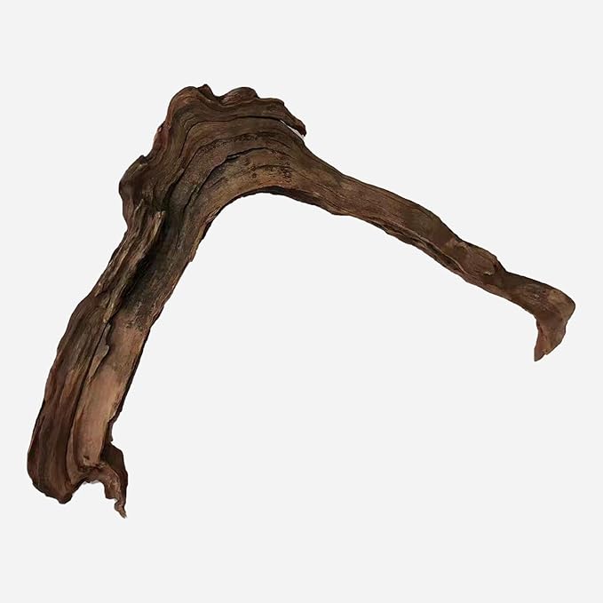 Natural Driftwood for Aquarium Decor, L25.59×W4.33×H15.75 Inches Large Drift Wood Decorations for Reptile Hide, Fish Tank, Optional Shapes