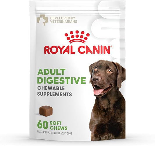 Royal Canin Digestive Supplement Soft Chews for Adult Dogs 8.47 oz (60 Count)