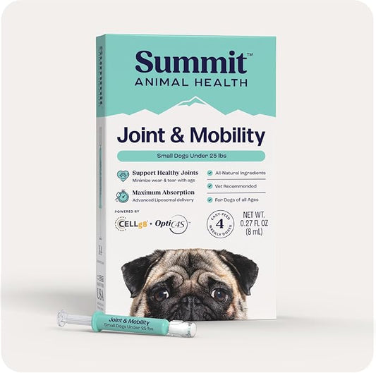 Summit Canine Joint and Mobility Supplement for Small Dogs (Previously Lift), All Natural Liquid Chondroitin with Liposomal Delivery for Arthritis, Hip & Joint Support Vitamin, (Dogs <25lbs)