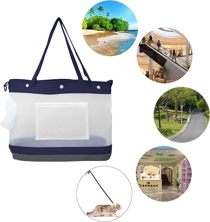 Dog Purse Carrier for Small Dogs Cat Kitty Puppy Rabbit Bunny Dog Cat Bag Carrier for Animals up to 22lbs Soft Sided Collapsible Pet Carrier Sling for Outing Travel Vet-Gray