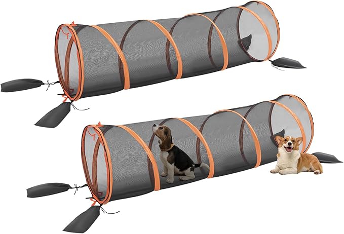 Cat Tube Cat Play Tunnel for Indoor and Outdoor 2 Packs Cat Enclosure Cat Outside Playhouse for Cats Puppy Small Animals