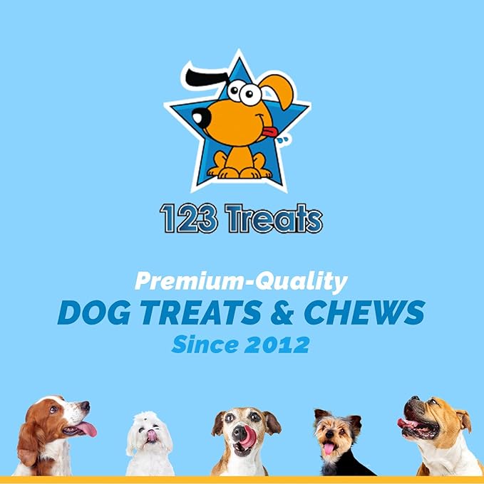 Esophagus Dog Treats - (12 Inches - 20 Count) 100% Natural, Flat Gullet Sticks for Dogs, Beef Jerky Dog Treats Strips, NO Preservatives, Hormones, or Antibiotics