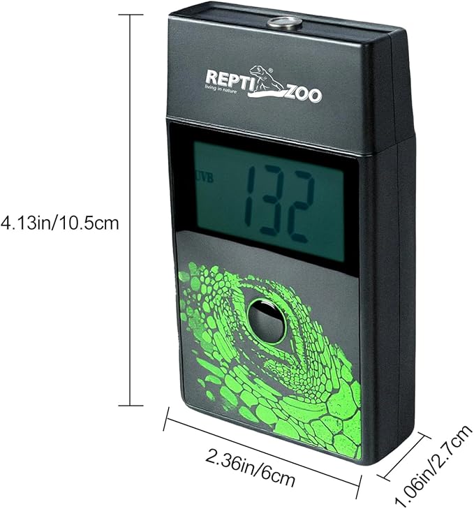 REPTI ZOO UVB Index Meter Handheld Reptile Lamp UV Detector, Digital UVB Tester Reptile Accessories for Reptile Lamp Bulb UVB Testing