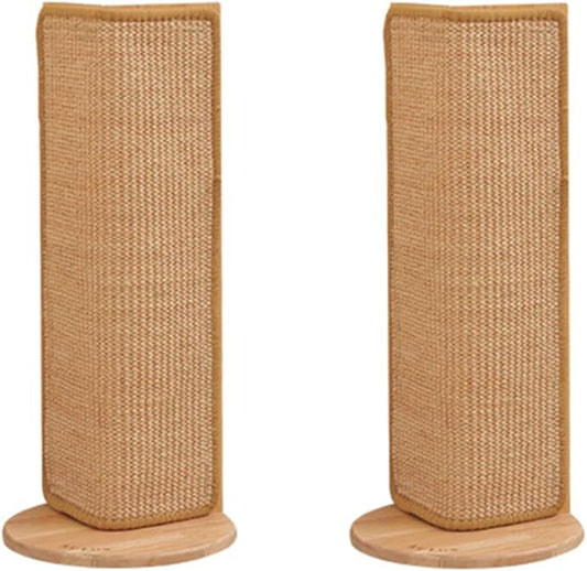 SHENGOCASE 2-Pack 20.5" Tall Wall Sofa Couch Corner Cat Sisal Scratcher,Scratching Post,Replaceable Sisal Scratch Pad Mat, Couch Protector