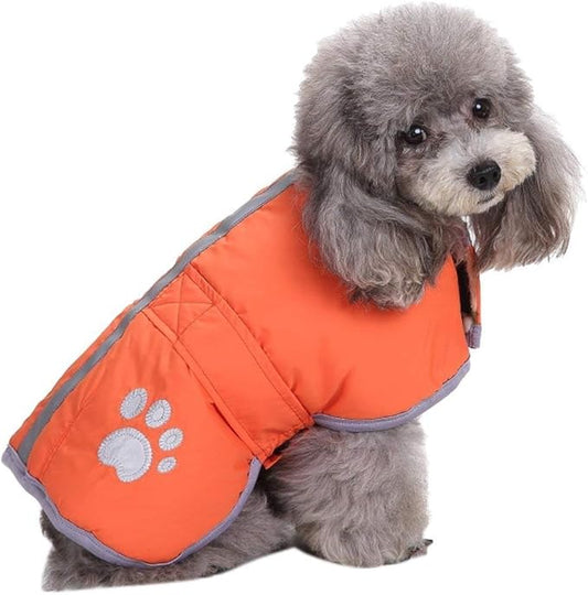 Queenmore Cold Weather Dog Coats Loft Reversible Winter Fleece Dog Vest Waterproof Pet Jacket Available in Extra Small, Small, Medium, Large Extra Large Sizes