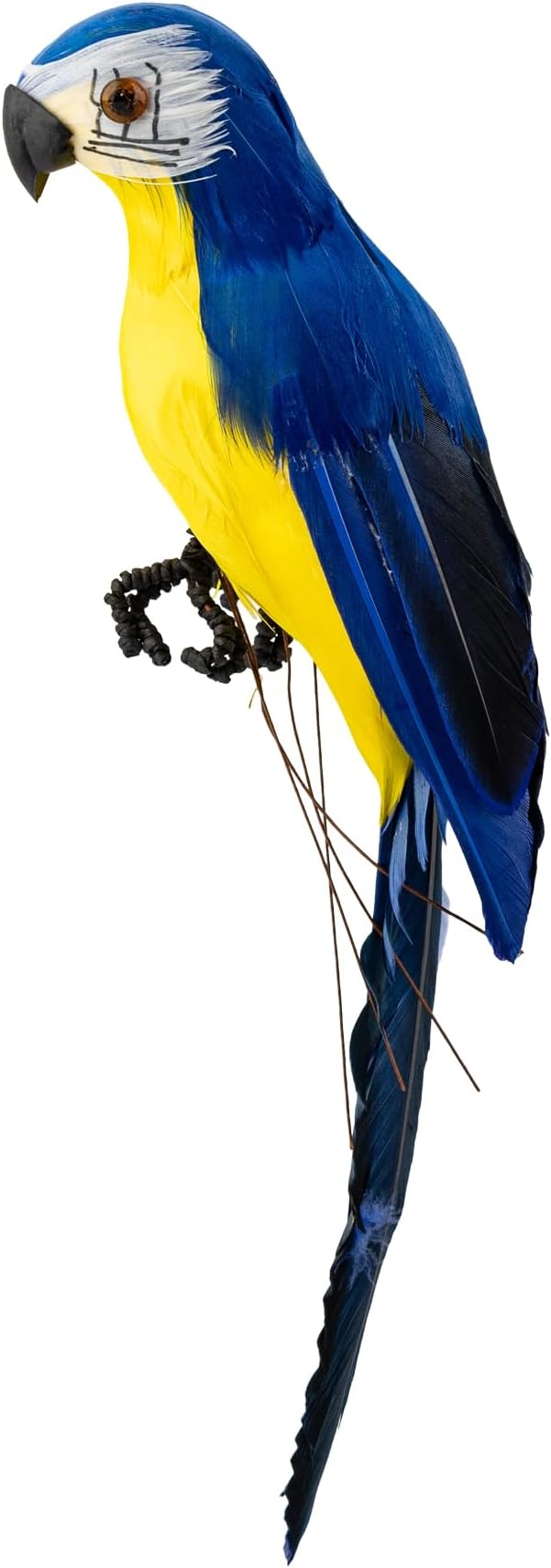 AUEAR, 9.8 Inch Blue Artificial Birds Realistic Parrot Decor Model for Decoration Craft