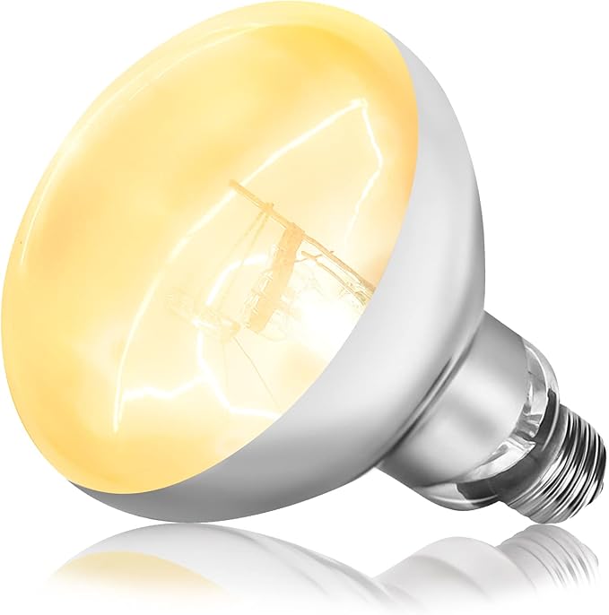 UVA UVB Reptile Light 160W Heat Lamp Bulb, Bearded Dragon Basking Spot Full Spectrum Self-Ballasted Mercury Vapor Bulb for Reptiles and Amphibian