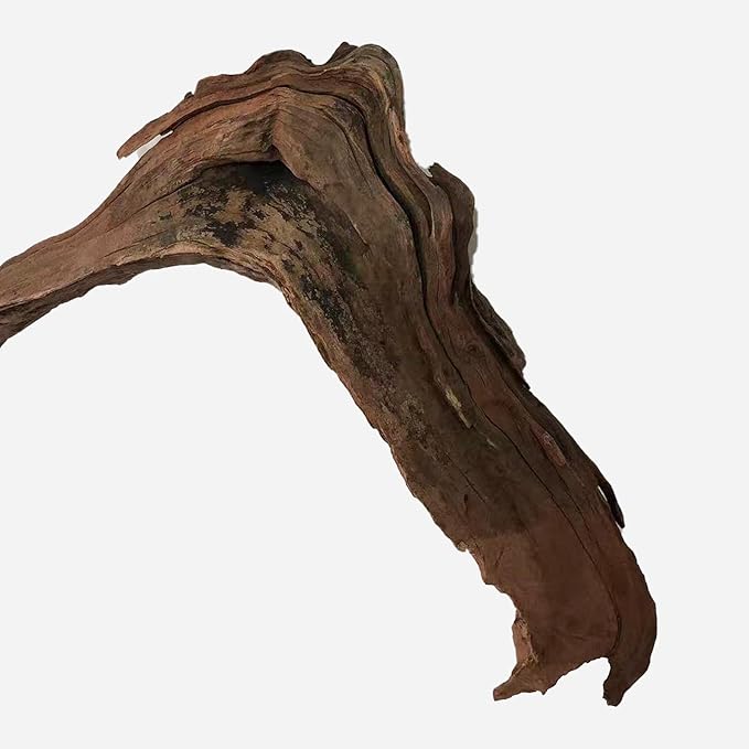 Natural Driftwood for Aquarium Decor, L25.59×W4.33×H15.75 Inches Large Drift Wood Decorations for Reptile Hide, Fish Tank, Optional Shapes