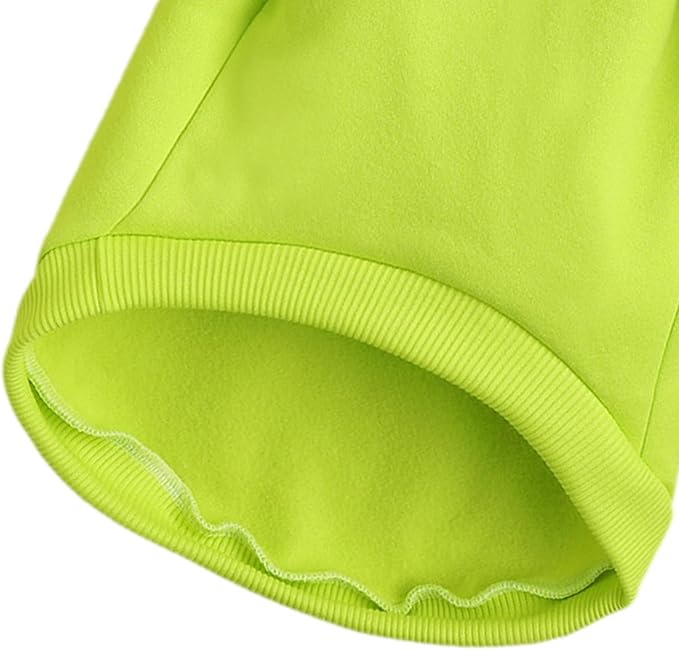 Puppy Sweater for Small Dogs Clothes Warm Winter Cat Clothe Pet Sweatshirt Knitwear Doggie Kitten Clothing, Light Green, Large