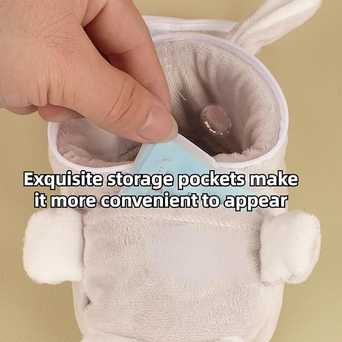 Sugar Glider Bonding Pouch Bonding Pouch Carry for Rat Syrian Hamster Hedgehog Small Pocket Pets, Gerbil Travel Bag Cute Bunny-Shaped Outing Bag with Large Transparent Window (Pink,Small)