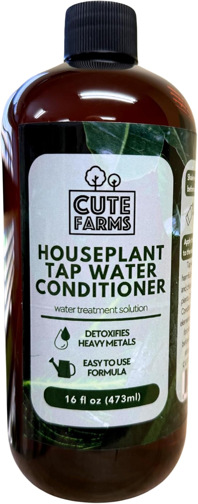 Tap Water Conditioner for Houseplants, Hydroponics, & Aquariums | 16oz | Detoxifies Heavy Metals, Remove Chlorine & Chloramines, Balance pH, Support Plant Growth - Cute Farms