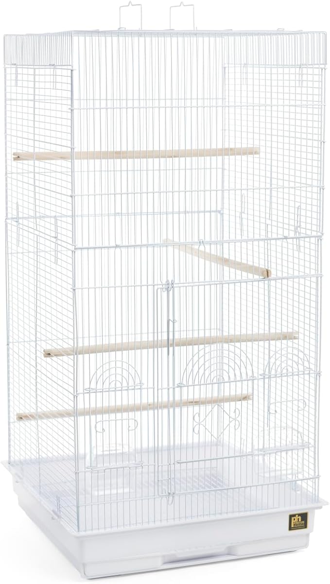 Prevue Pet Products SPECONO1818H-W Tall Tiel Cage, White