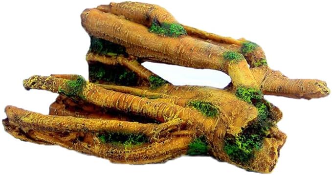 SLOCME Aquarium Resin Tree Trunk Ornament - Fish Tank Wood House Decor, Betta Fish or Other Pets Can Swim Through The Branches
