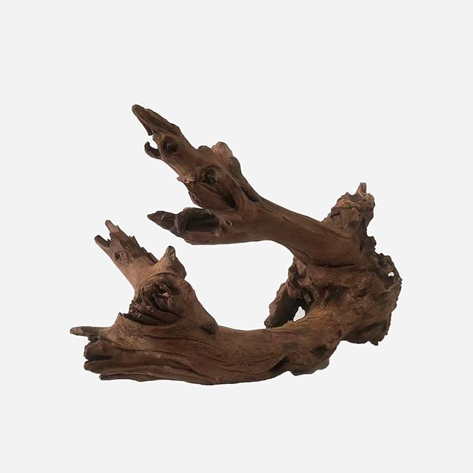 Natural Driftwood for Aquarium Decor, L18.9×W6.69×H10.24 Inches Large Drift Wood Decorations for Reptile Hide, Fish Tank, Optional Shapes