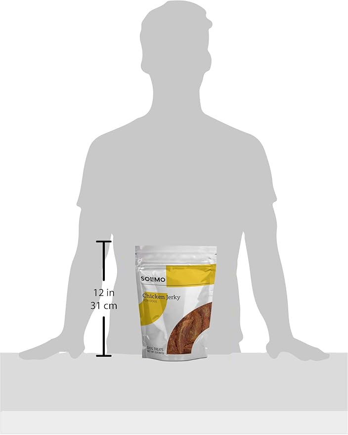 Amazon Brand - Solimo Chicken Jerky Dog Treats, 2 pounds (Packaging May Vary) (Pack of 2)