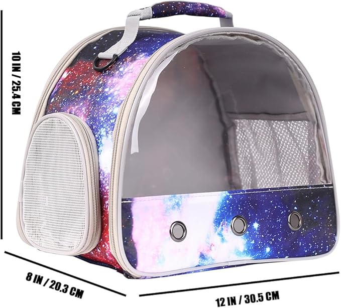 Bearded Dragon Travel Carrier, Guinea Pig Carrier Bag - Portable Small Animal Carrier Great for Bunny Lizard Hamster Hedgehog Outgoing Travel Carrying Case (Carrier - Blue)