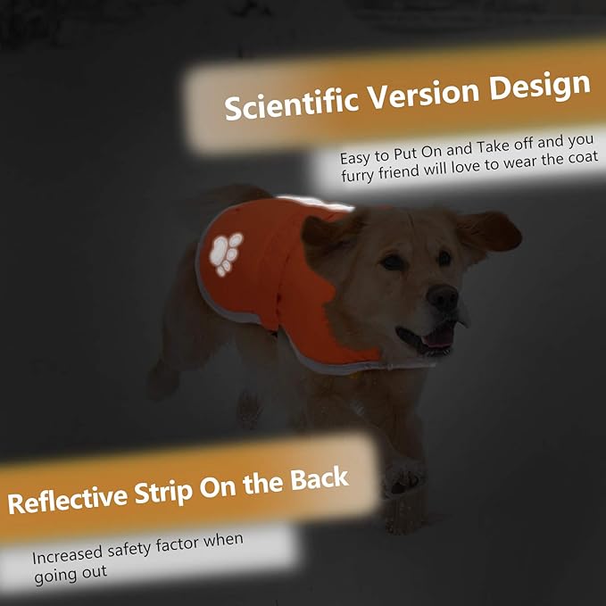 Queenmore Cold Weather Dog Coats Loft Reversible Winter Fleece Dog Vest Waterproof Pet Jacket Available in Extra Small, Small, Medium, Large Extra Large Sizes