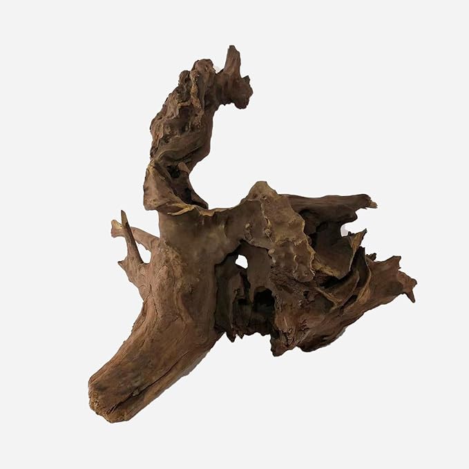 Natural Driftwood for Aquarium Decor, L23.62×W18.11×H16.14 Inches Large Drift Wood Decorations for Reptile Hide, Fish Tank, Optional Shapes