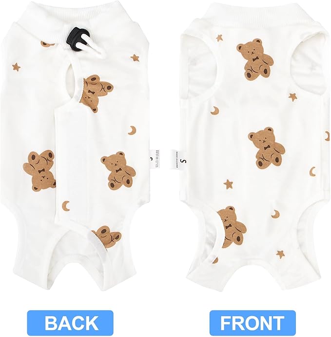 Cat Recovery Suit Female, Breathable Cat Onesie After Surgery Female for Abdominal Wounds or Skin Diseases, Surgery Recovery Suit Kitten Onesie After Spay Wear Anti Licking