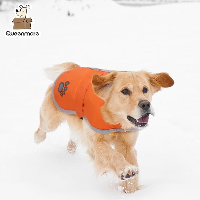 Queenmore Cold Weather Dog Coats Loft Reversible Winter Fleece Dog Vest Waterproof Pet Jacket Available in Extra Small, Small, Medium, Large Extra Large Sizes