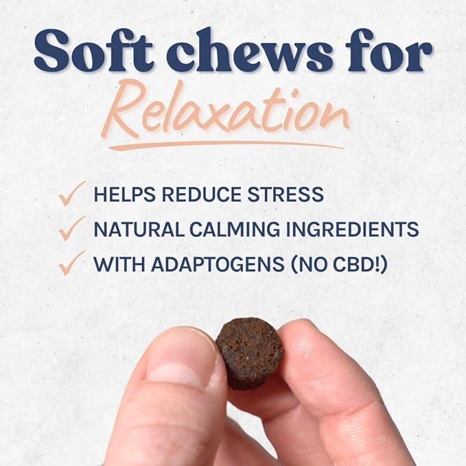healthybud Calming Aid, Natural Duck Dog Treats & Toppers for Stress Relief - Dog Separation Anxiety, Stress Reduction, Aggression Relief - Support Calm, Immunity Health (4.6 Ounces)