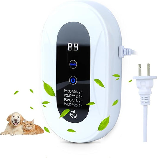 Home Air Purifier for 99% Strong Odor Pets Poof Cat Litter Deodorizer Plug in Ionizers Air Freshener for Bedroom Kitchen Toilet Pets Litter Box Shoe Cabinet(1)