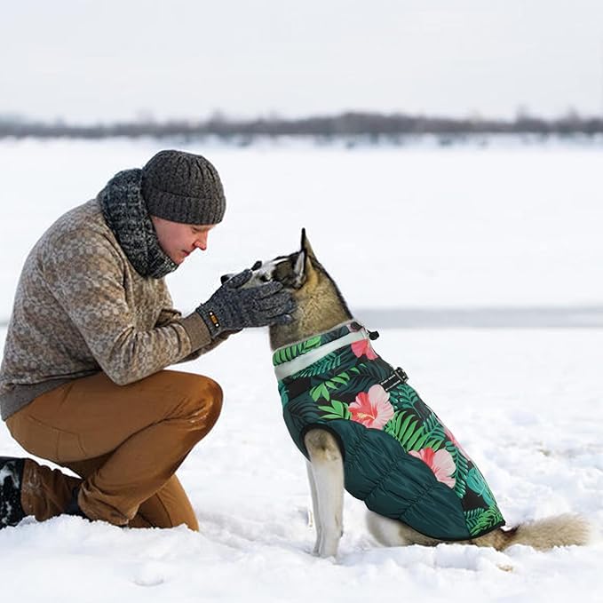 Small Dog Coat,Dog Jackets for Small Dogs,Warm Winter Jacket, Puppy Coat with Harness Built in,Waterproof Dogs Jacket,Puppy Cold Weather Coats,Winter Clothes Snowsuit Shih Tzu Bichon,S