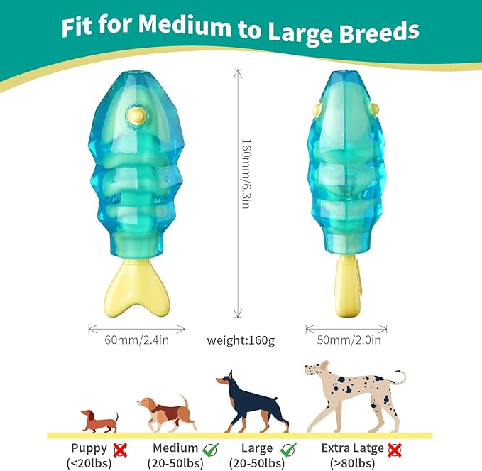 MewaJump Dog Chew Toys for Aggressive Chewers, Tough Dog Toy for Medium and Large Breeds, Indestructible Dog Toys, Durable Dog Toy, Bone Nylon Toy