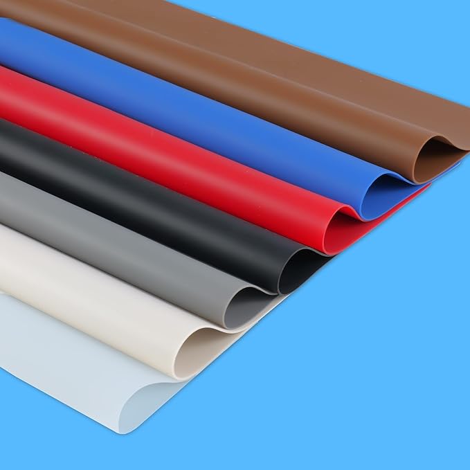 Silicone Mat for Kitchen Counter, Silicone Mat Trimable to Size (Red, 15.7×11.8inch-2pcs), BPA-Free Silicone Placemat, Heat-Resistant NonSlip Table Mat for Air Fryer, Countertop Protector Mat