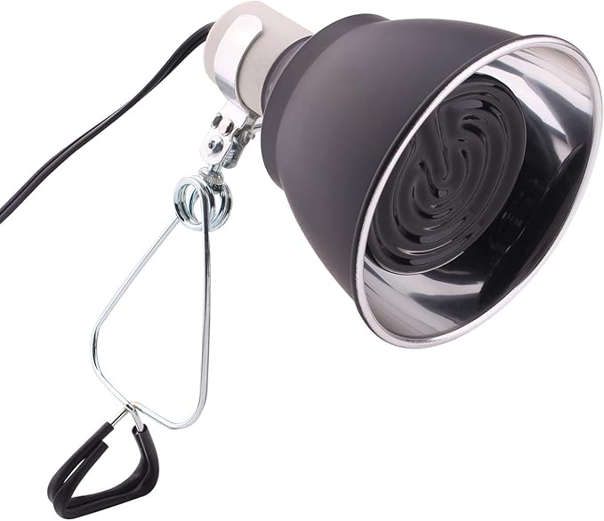 Aiicioo Reptile Heat Lamp Bulb -100W Ceramic Heat Emitter No Harm No Light Heat Bulb for Reptile Emitting Heat Lamp Bulb for Chicken Coop Lizard Aquarium Snake Outside Dogs Brooder 110V 2 Pack,Black