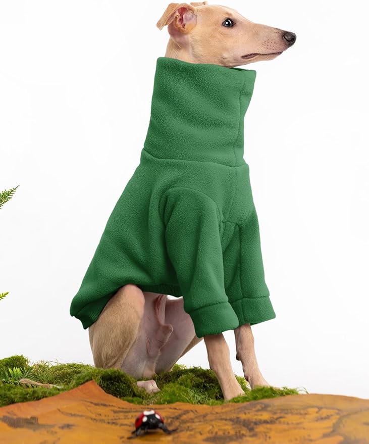 Dog Fleece Sweater Turtleneck Long Sleeve Pullover Sweatshirt Warm Puppy Clothes for Small Medium Dogs