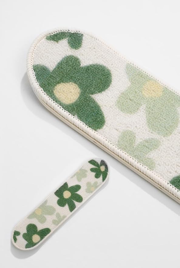 Wall Mounted Cat Scratching Board Skateboard Style (24"x6") - Reusable Wooden Board + Replaceable Cat Scratcher Map with Mounted Setup