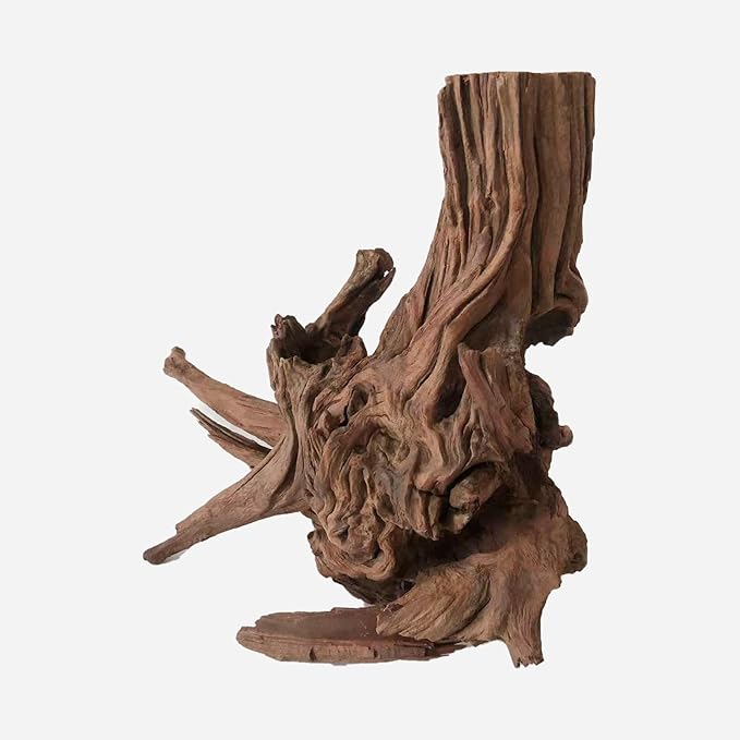 Natural Driftwood for Aquarium Decor, L17.72×W7.48×H11.81 Inches Large Drift Wood Decorations for Reptile Hide, Fish Tank, Optional Shapes