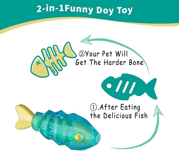 MewaJump Dog Chew Toys for Aggressive Chewers, Tough Dog Toy for Medium and Large Breeds, Indestructible Dog Toys, Durable Dog Toy, Bone Nylon Toy