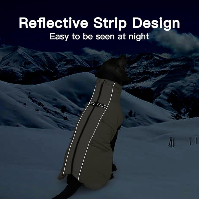 Dog Coat - XS, Warm Zip Up Snowsuit Dog Harness Vest, Reflective Water-Resistant, Apricot