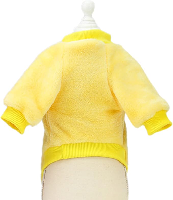 Jecikelon Pet Dog Clothes Dog Sweater Soft Thickening Warm Pup Dogs Shirt Winter Puppy Sweater for Dogs (Z01-Yellow, X-Large)