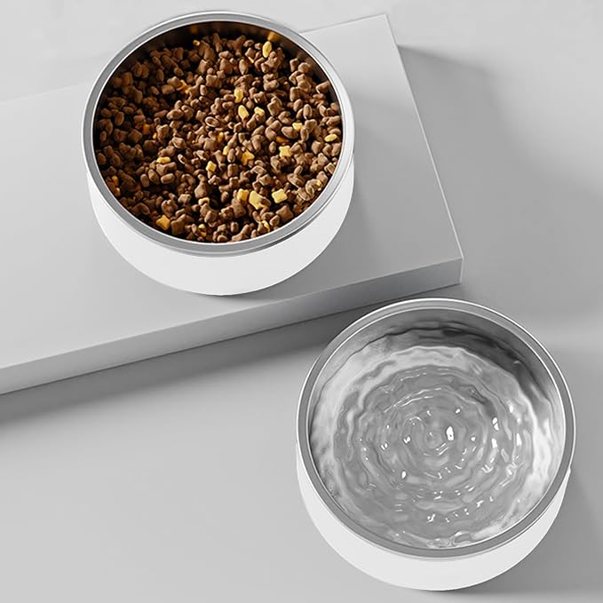 YINGFAN Dog Bowls Durable Non-Slip Stainless Steel Dog Bowls Heavy Duty Basic Bowl for Dogs (32 oz)