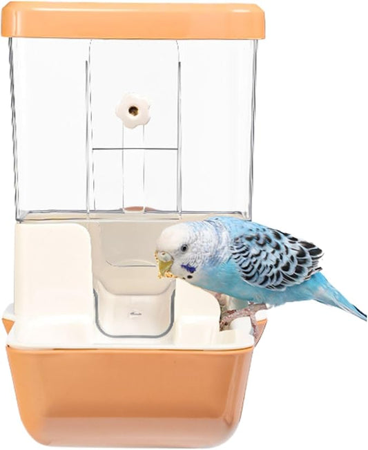 Automatic Bird Feeder, Slide Down Design, No Mess, Suitable for All Birds, Removable Tray for Easy Cleaning