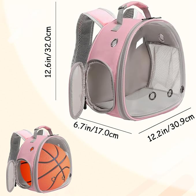 Portable Travel Backpack Habitat for Small Animal, Space Capsule Bubble Window Guinea Pig Bird Bearded Dragon Turtle Carrier Rabbit Squirrel Hamster Cage Breathable Handbag