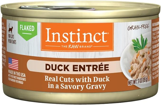 Instinct Flaked Entrée Wet Canned Cat Food - Duck, 3 oz. Cans (Pack of 24)