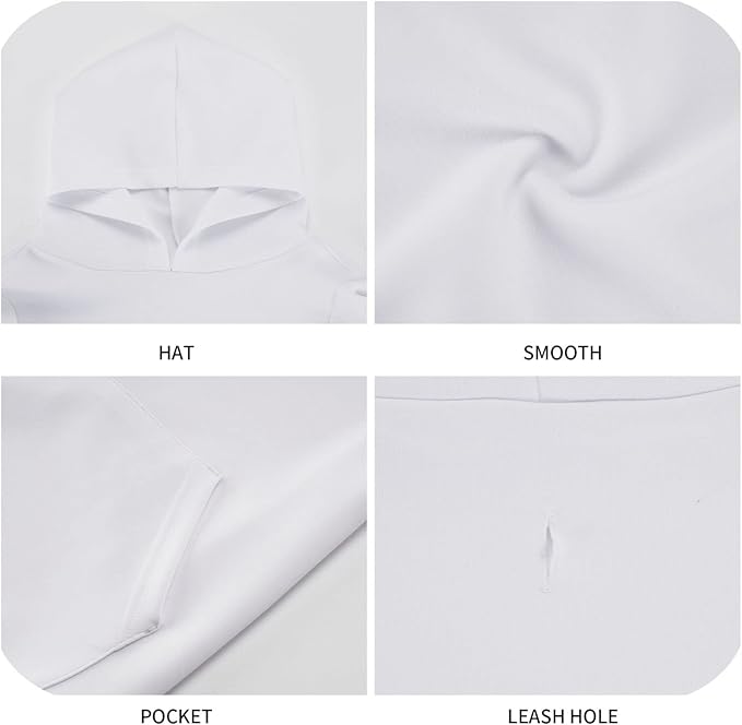 Pizza Weed Leaf Dog Hoodies，Dog Clothes with Pocket and Hat Winter Clothes Sweaters for Medium Large Dogs Girl Boy Pets' Clothes Outfits