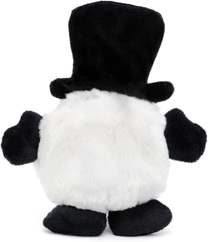Jeffers Pet Plush Dog Toy with Squeaker, Christmas Snowman 6" - Soft Crinkle Fabric, Safe & Durable, Healthy Fun for Small & Medium Dogs, Interactive Play, Fetch, Tug - Best Gift for Active Games