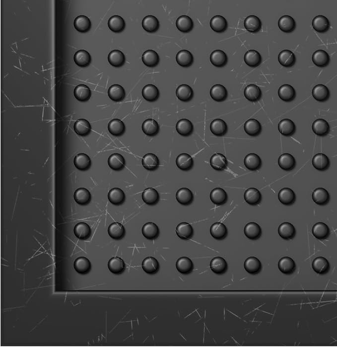 Ottomanson Indoor/Outdoor Boot Tray Non-Slip Doormat Modern Entryway Mat for Entryway Patio Backyard Garage, 17.5" x 27", Black