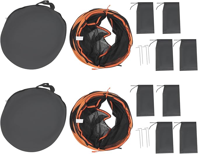 Cat Tube Cat Play Tunnel for Indoor and Outdoor 2 Packs Cat Enclosure Cat Outside Playhouse for Cats Puppy Small Animals
