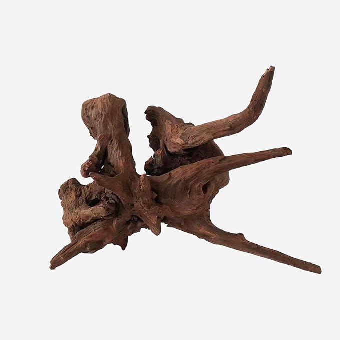 Natural Driftwood for Aquarium Decor, L14.96×W9.06×H10.63 Inches Large Drift Wood Decorations for Reptile Hide, Fish Tank, Optional Shapes
