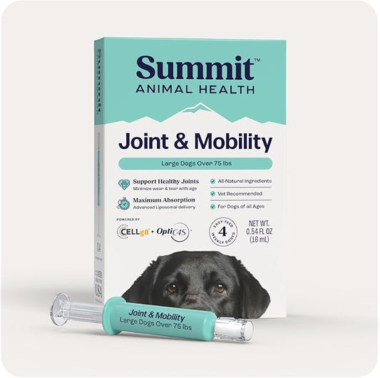 Summit Canine Joint and Mobility Supplement for Large Dogs (Previously Lift), All Natural Liquid Chondroitin with Liposomal Delivery for Arthritis, Hip & Joint Support Vitamin, (Dogs 75+lbs)