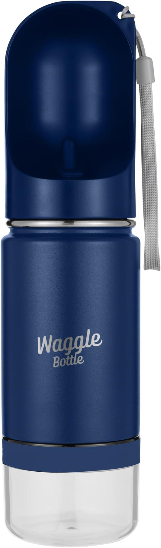 Stainless Steel Dog Travel Water Bottle, Vacuum Insulated Portable Dog Water Dispenser, Drink Cup and Snack Container On The Go, Outdoor Walking, Hiking, Travel (Cobalt)